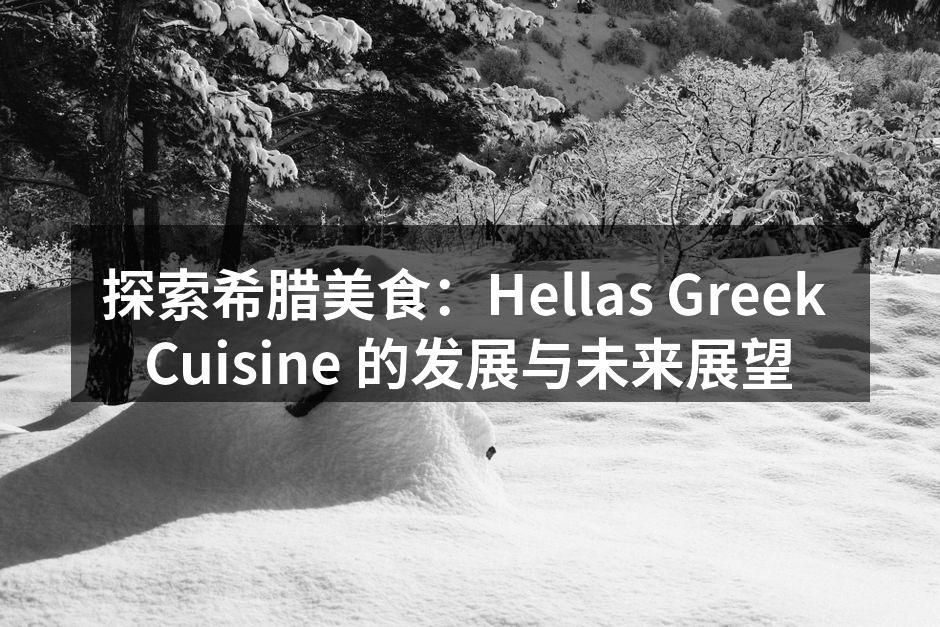 探索希腊美食：Hellas Greek Cuisine 的发展与未来展望